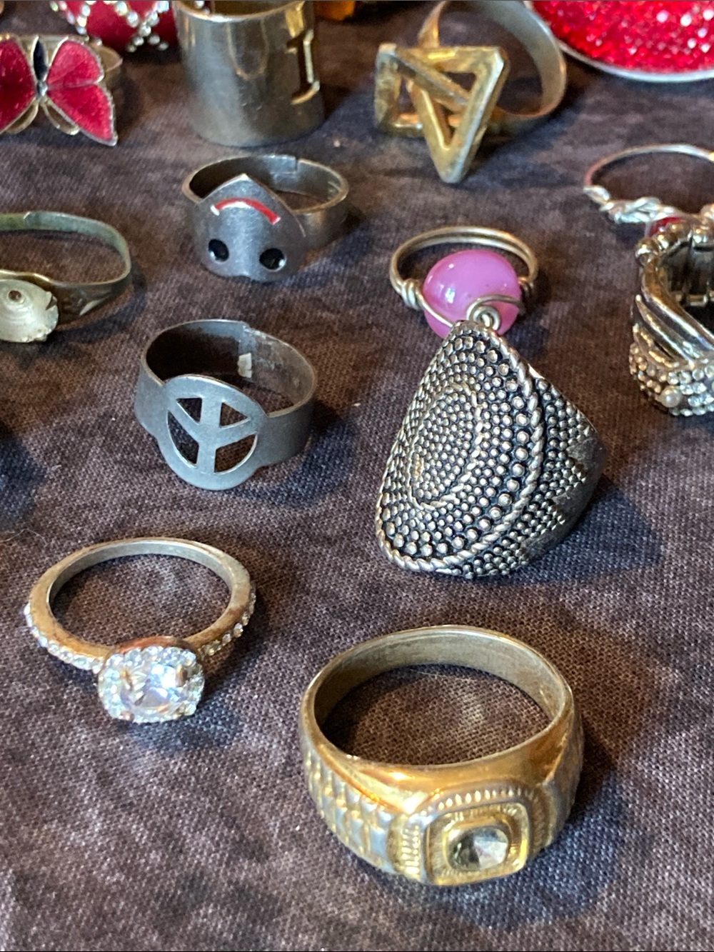 Assorted Untested Gold-Tone Silver-Tone Rings - 54 total - Picture 4 of 12